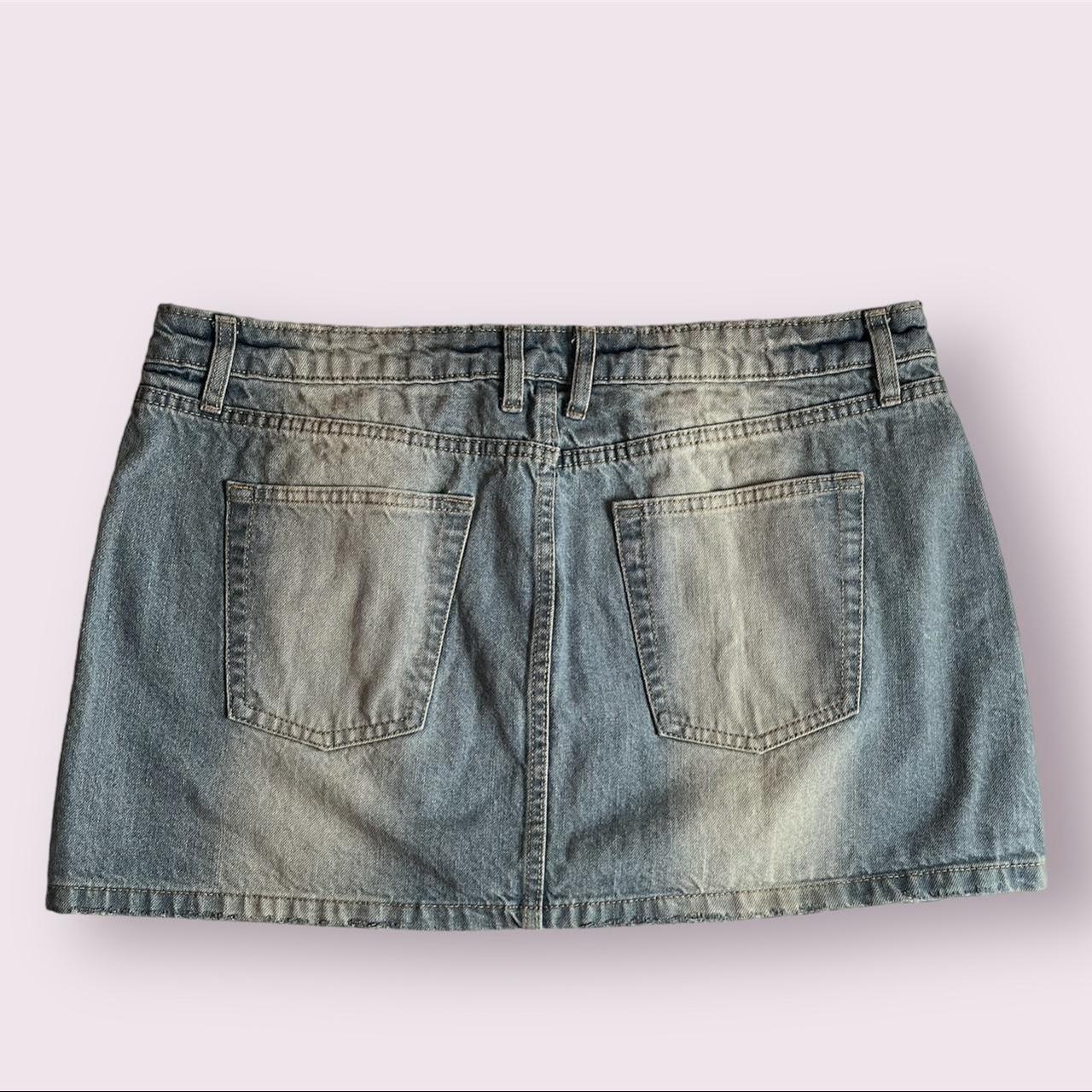 Modern Wild Fable Denim Mini Skirt Size: 18... - Depop