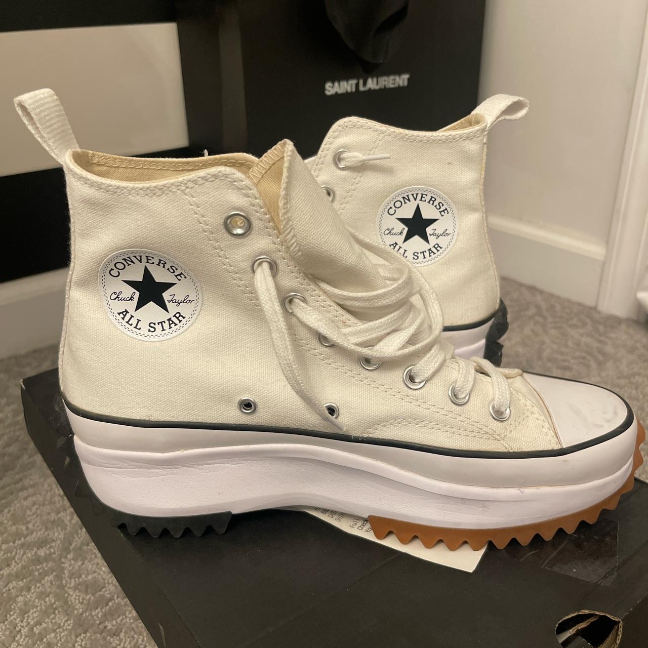 platform converse unisex (size men’s 8 women’s 9.5) - Depop