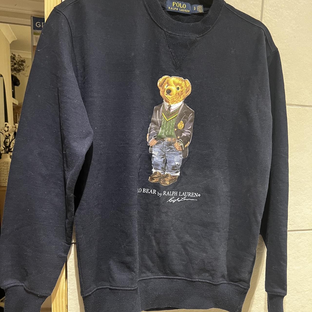 Ralph lauren polo bear sweatshirt size small - Depop