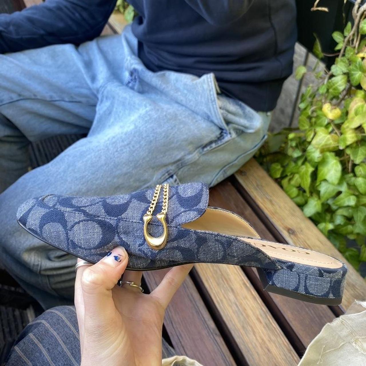 Designer vintage beautiful coach denim Depop