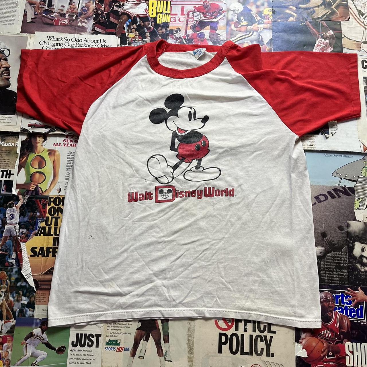 Disney Women's White and Red T-shirt | Depop