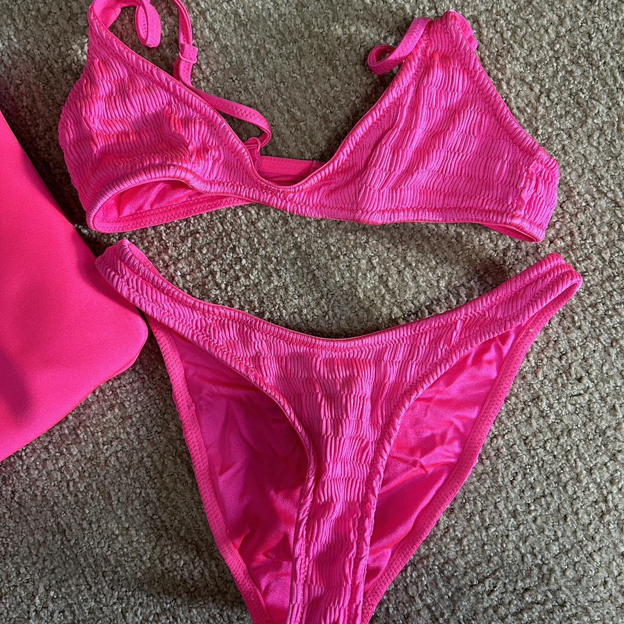 Pink Triangl Bikini Size Small Both Top And Bottom Depop