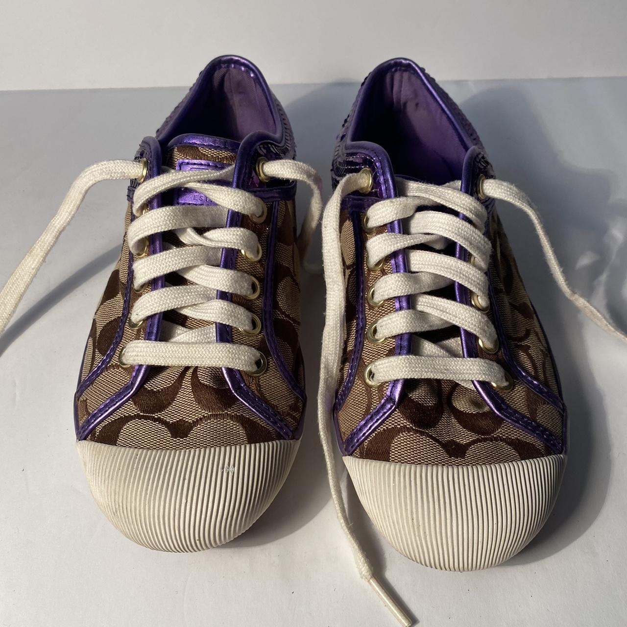 Coach purple discount sneakers