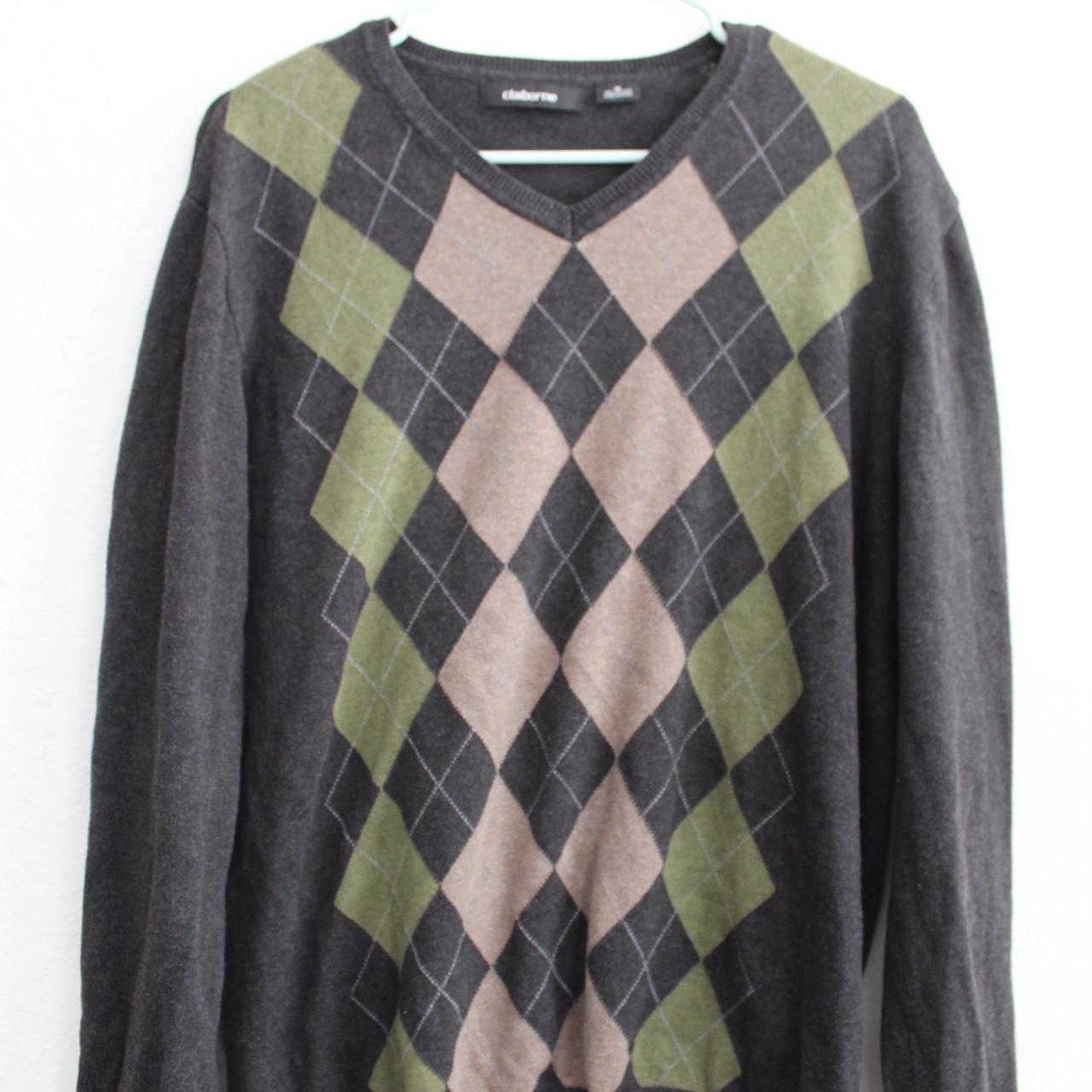 Argyle sweater Size Medium - Depop