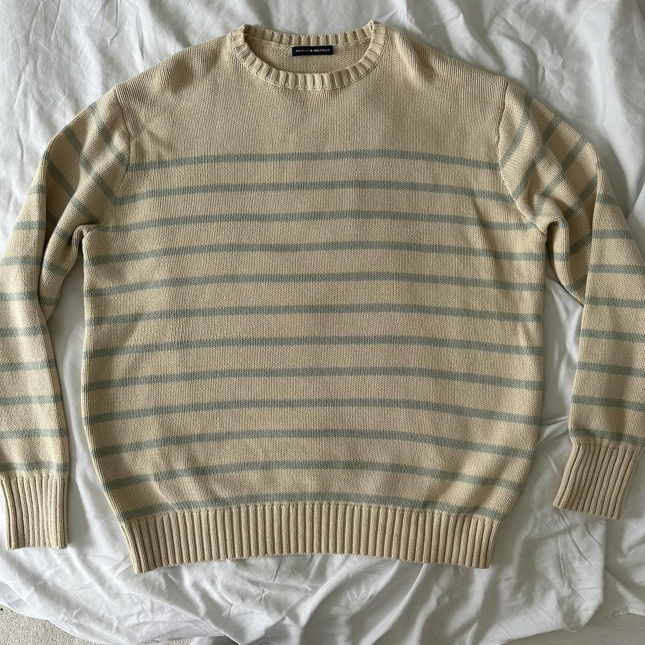 brandy melville sweater 💞 brianna cotton thin... - Depop