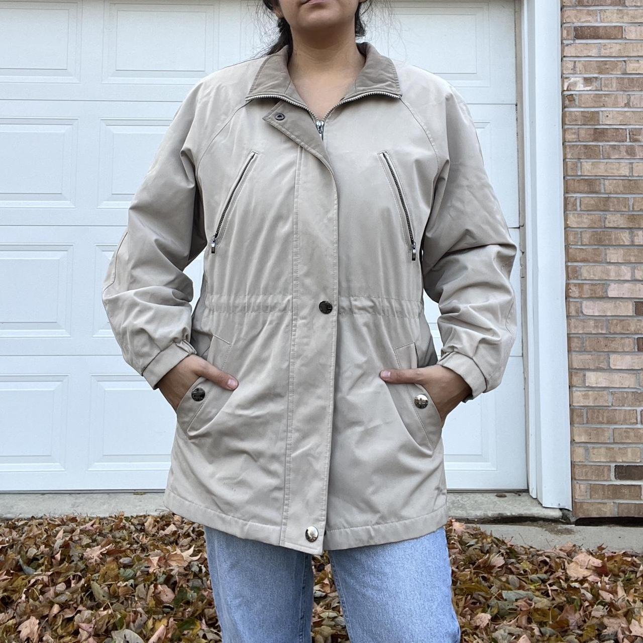 Nautica Women's Windbreaker Jacket - Cream/Tan - … - image 2
