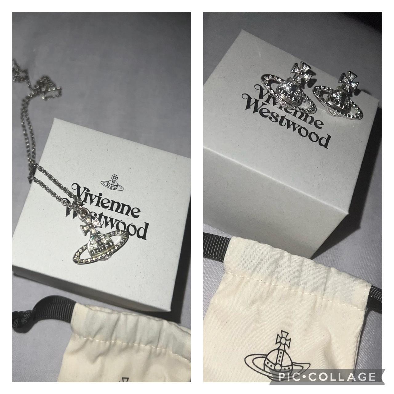 Vivienne Westwood neckless and earrings bought... - Depop