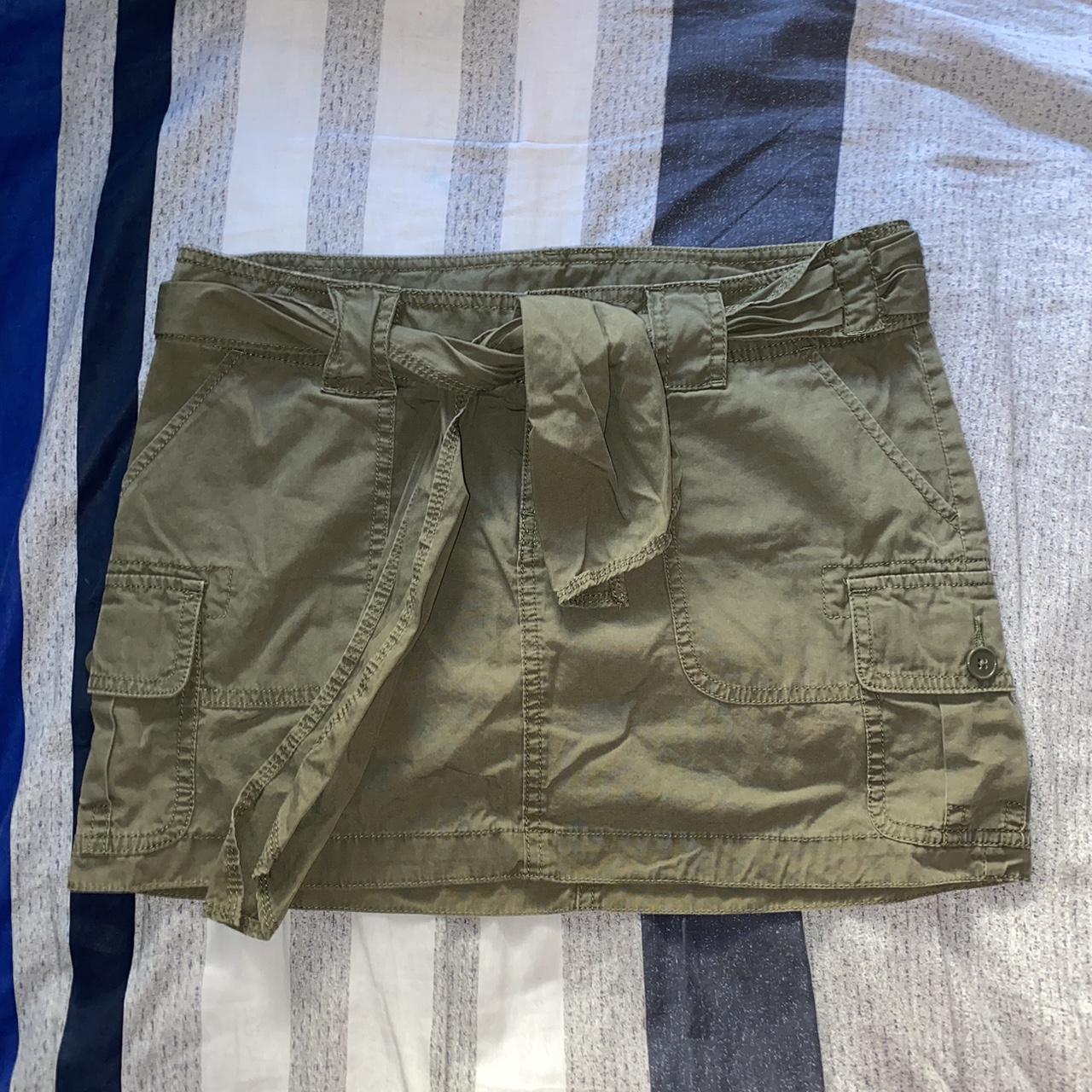 Victoria's Secret Women's Khaki and Green Skirt | Depop