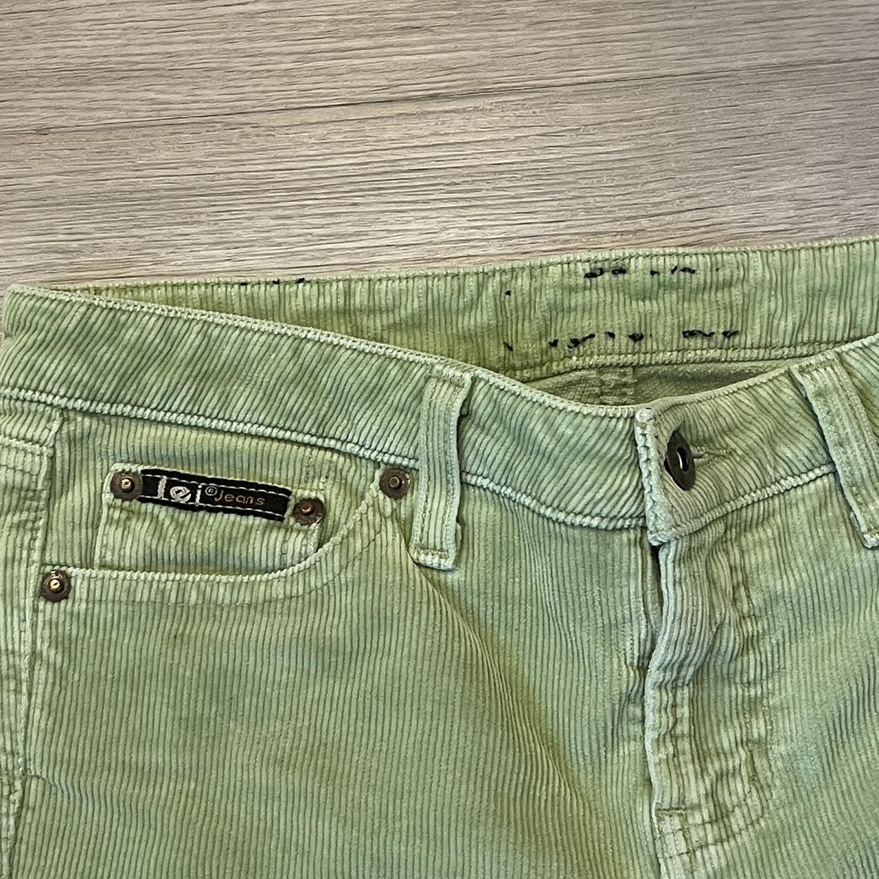 L.E.I lime green corduroy pants Cute but they have... - Depop