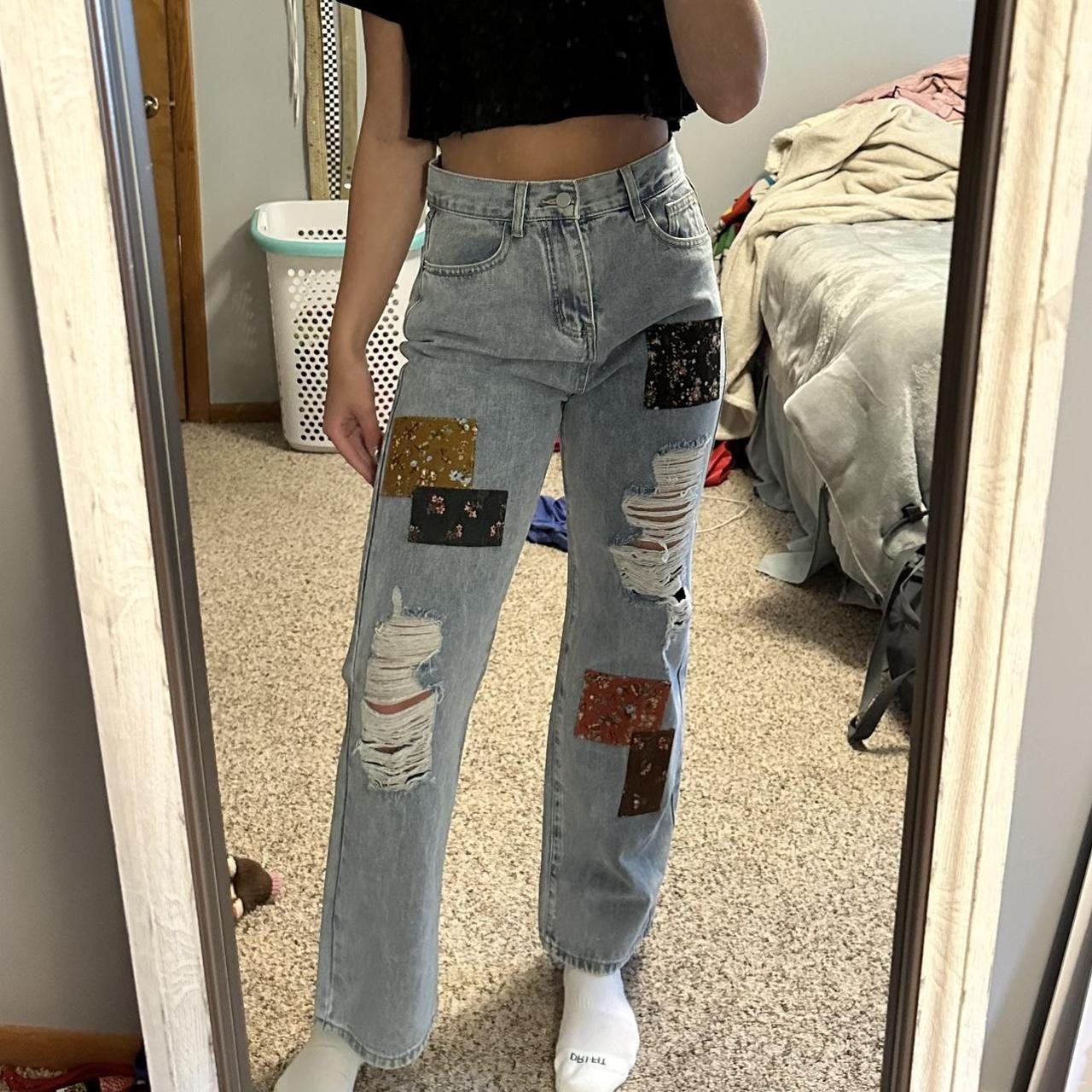 Cider Women's Blue Jeans Depop
