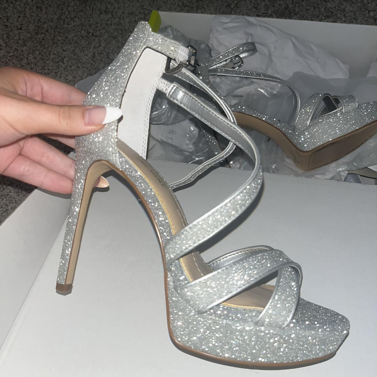 gianni bini silver heels