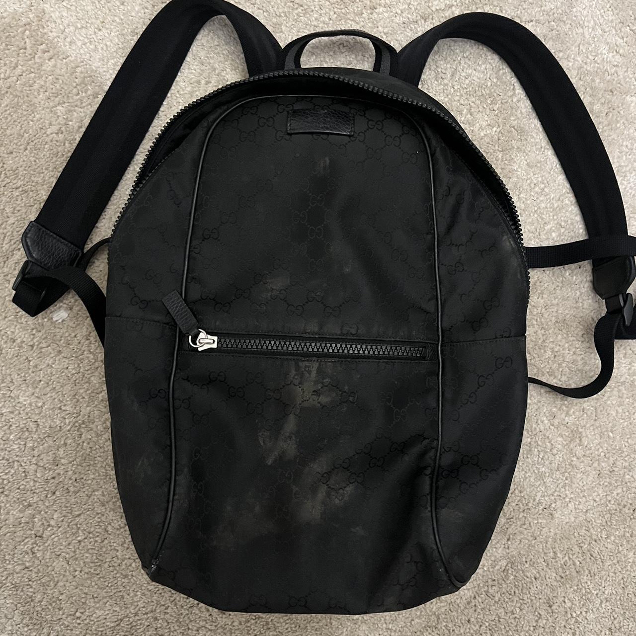 Genuine men’s Gucci backpack. Black Gucci rucksack.... - Depop