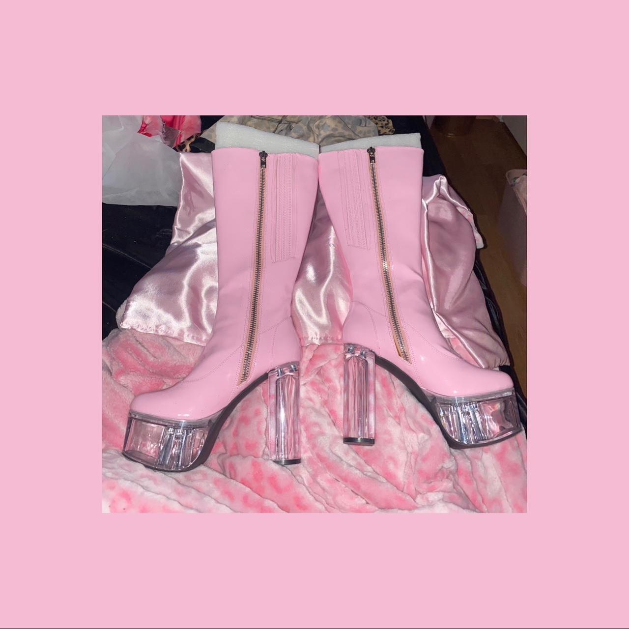 Light pink gogo clearance boots