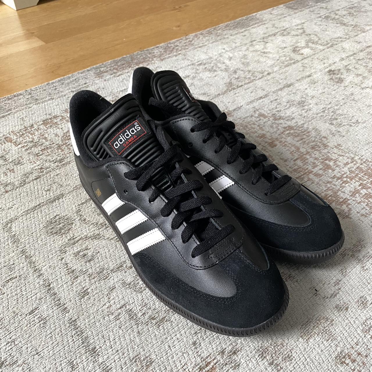 black adidas samba mens trainers size uk 11.5 men’s... - Depop