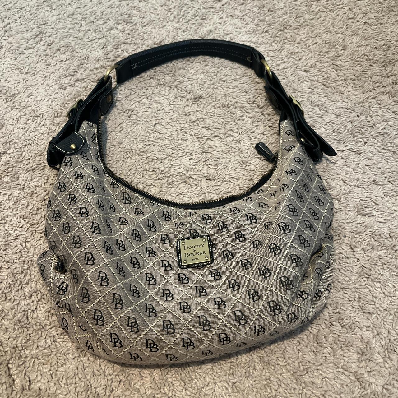 Dooney online & Bourke Signature Canvas Hobo