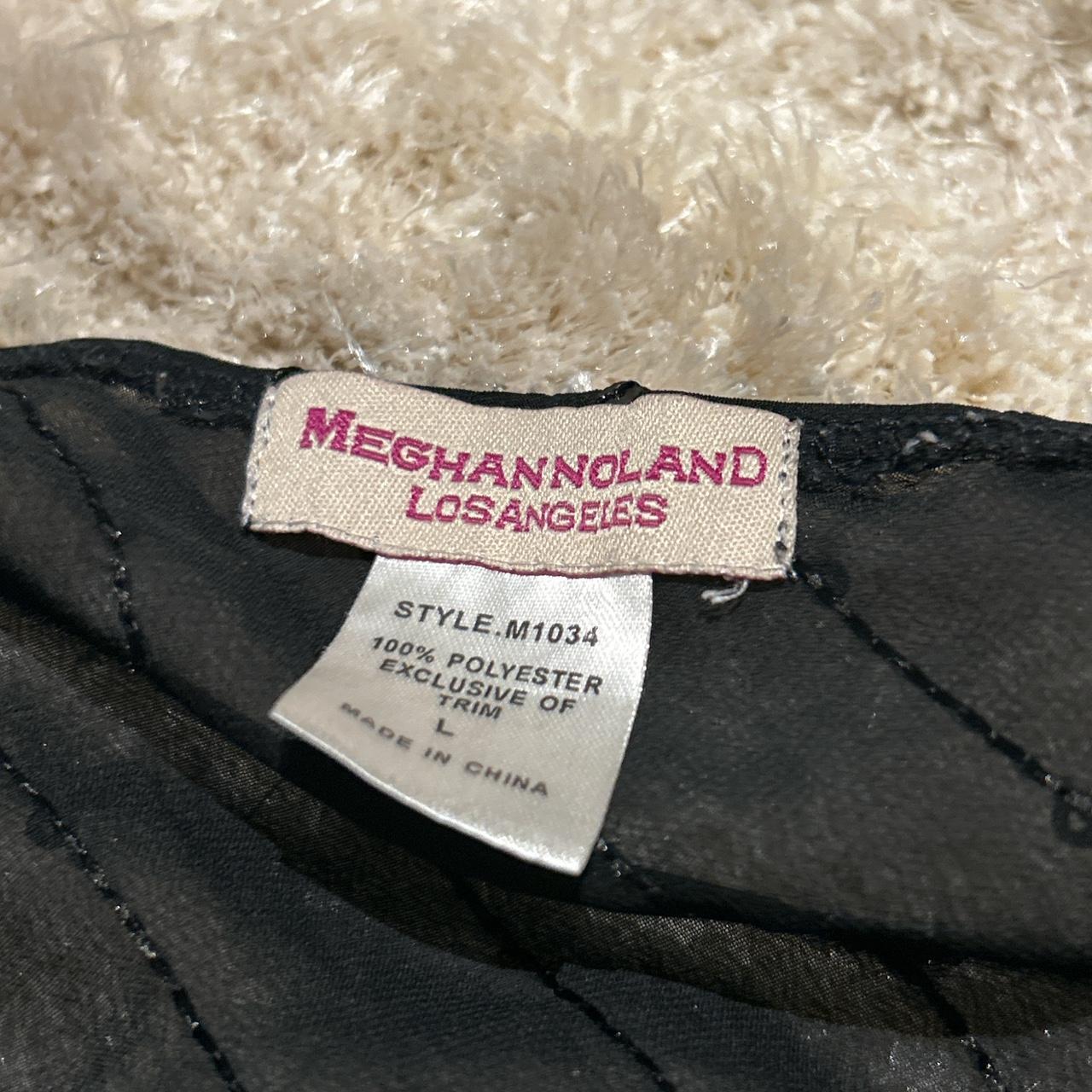 Vintage Women's Tank top - Black - L – black lace… - image 5