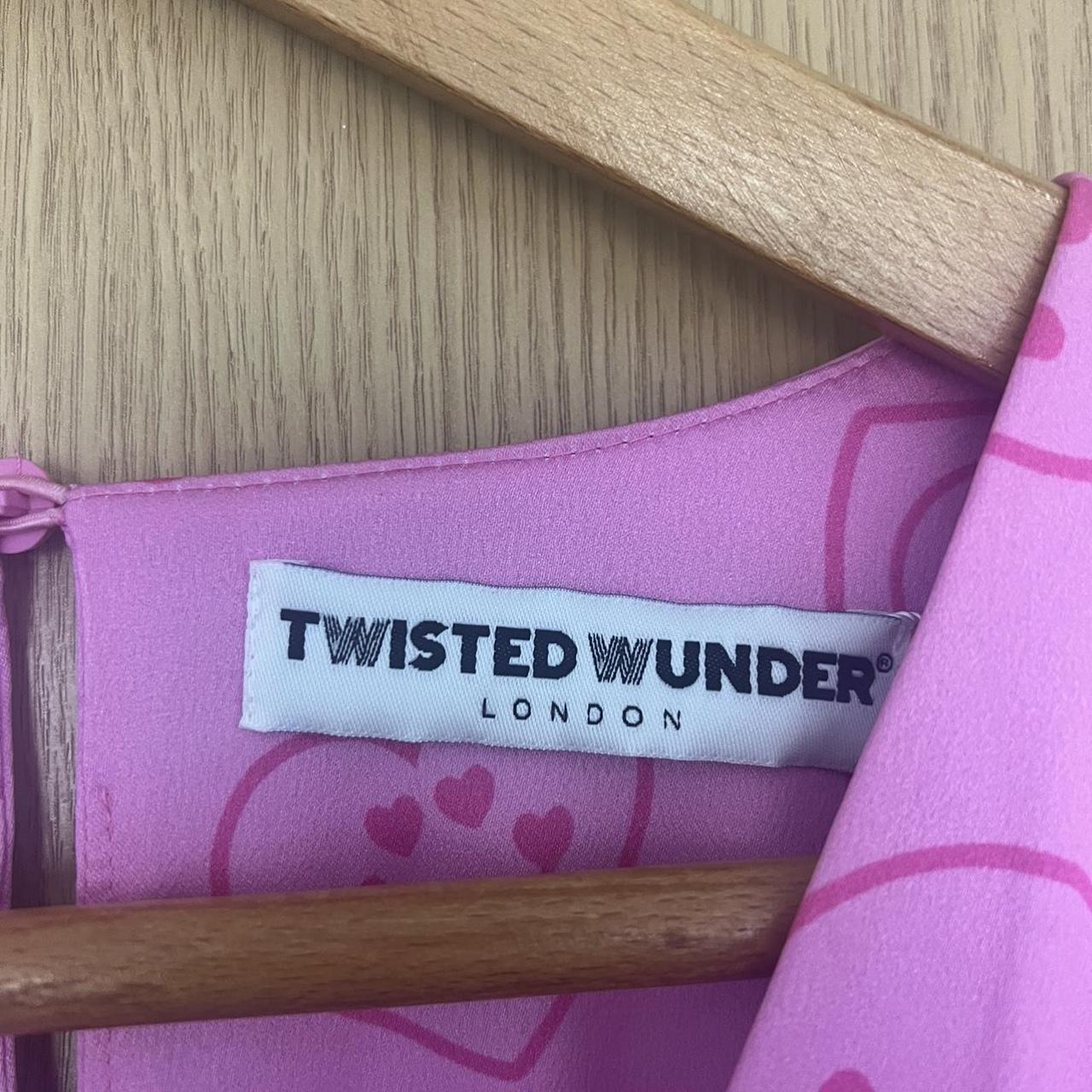 Twisted wunder pink funky satin maxi dress. Brand... - Depop