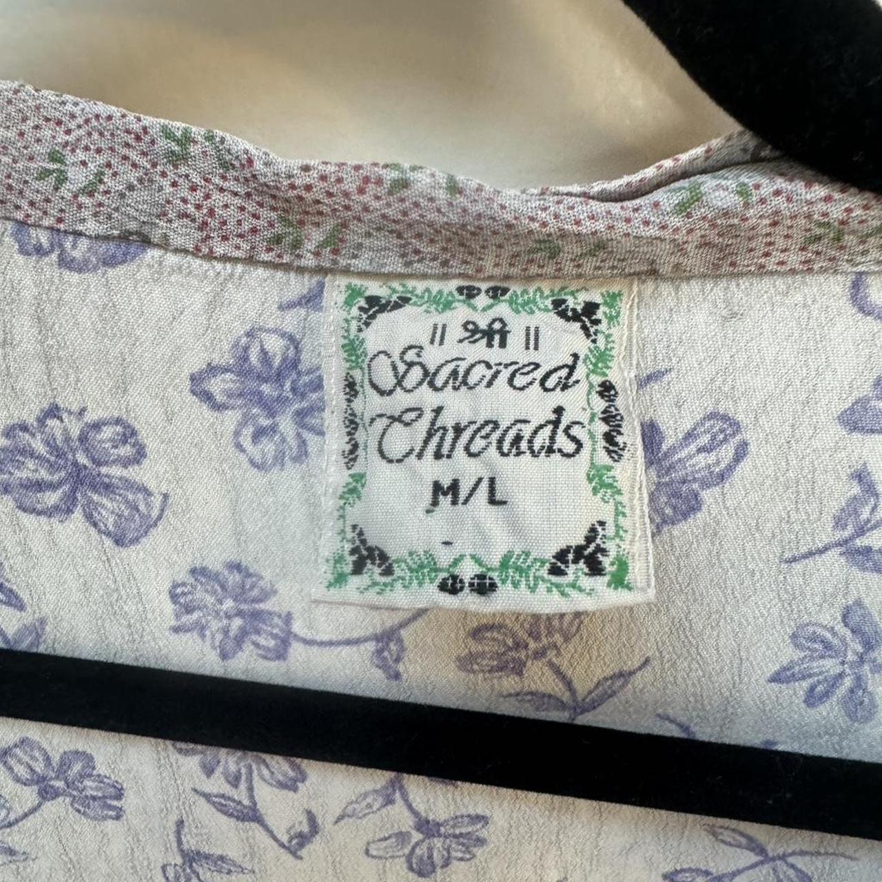 Women's Blouse - Multi/Blue - L – Unique patchwor… - image 3