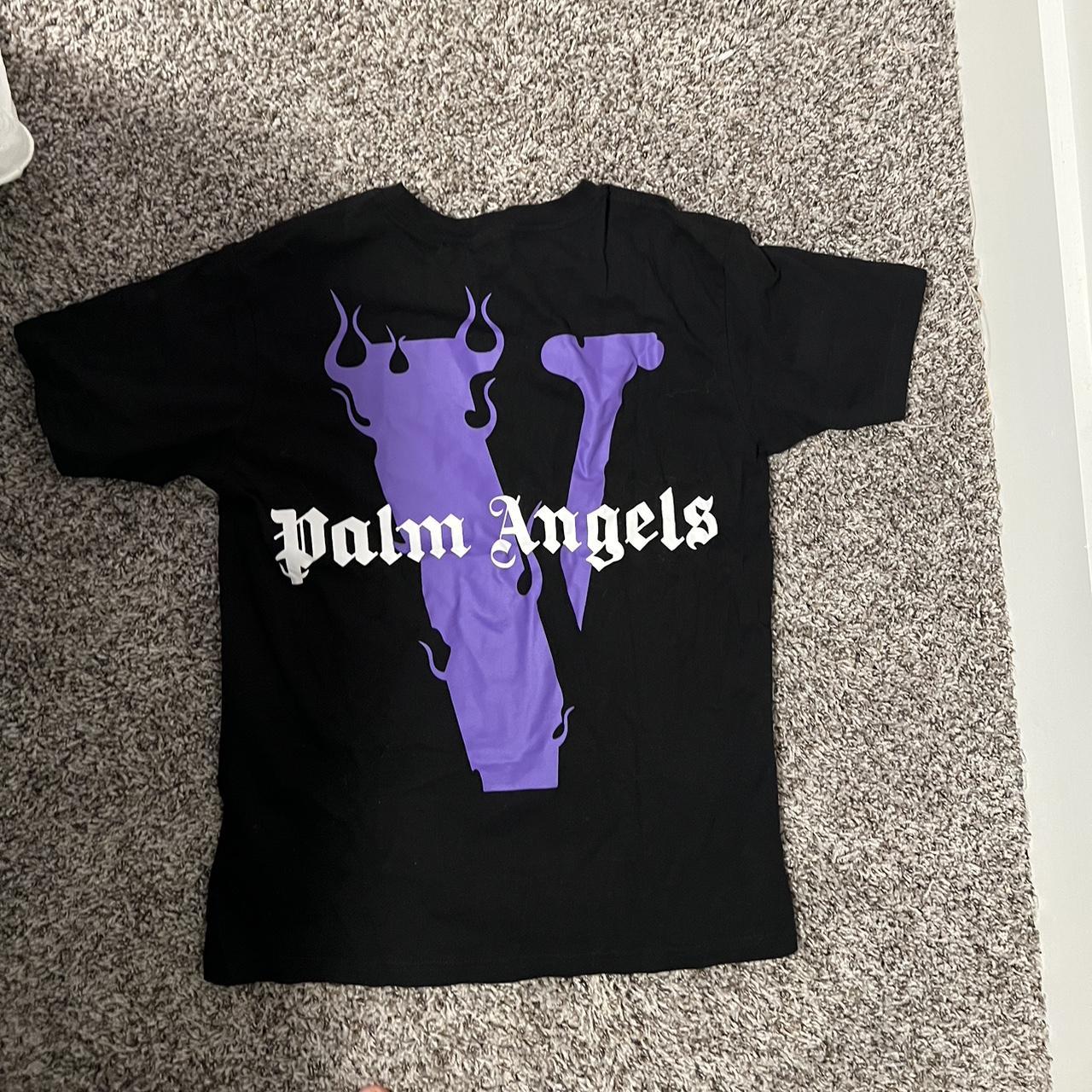 Palm Angels x Vlone t-shirt. Worn once. Perfect - Depop