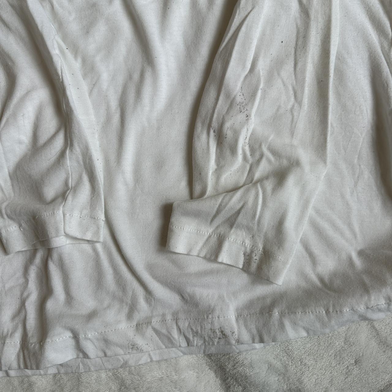 Pretty tattered white Margiela white pocket long... - Depop