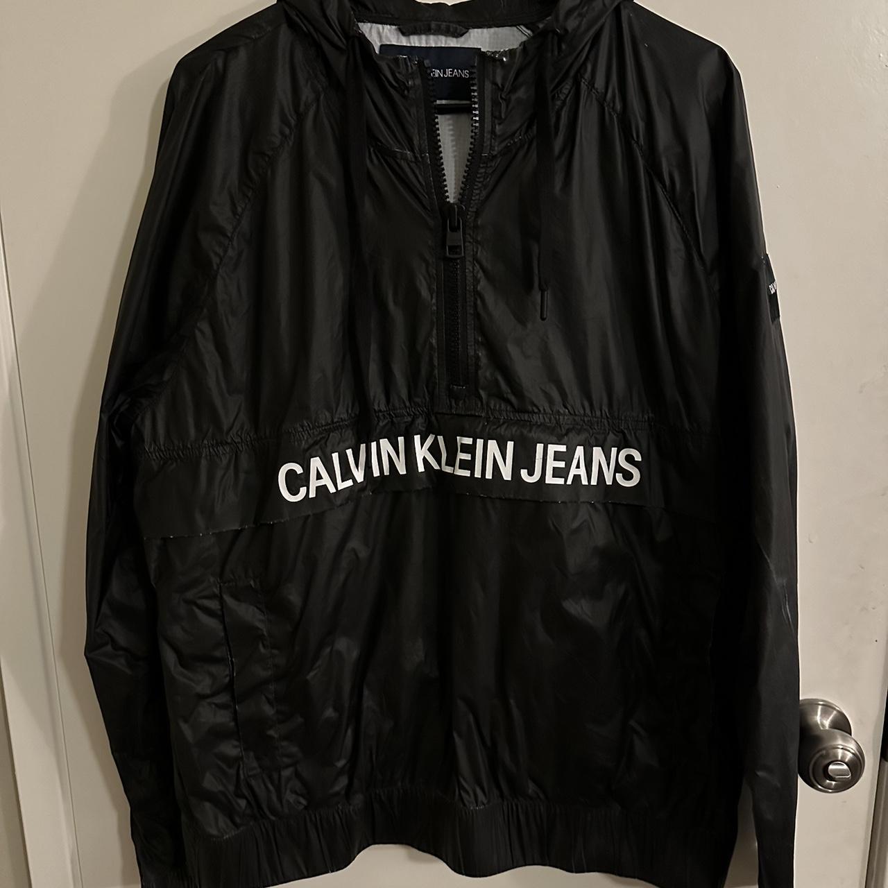 Men’s Calvin Klein rain jacket. Has a middle zipper... - Depop