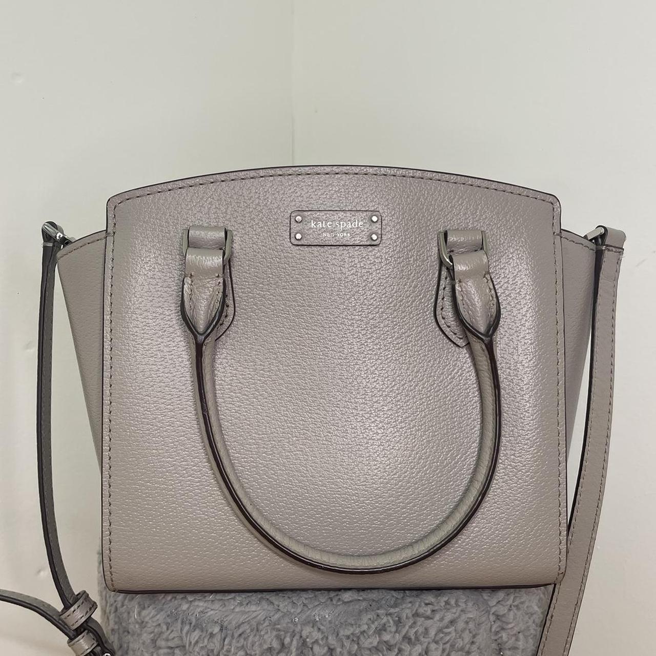 Kate Spade New York Grey Leather deals Purse Bag