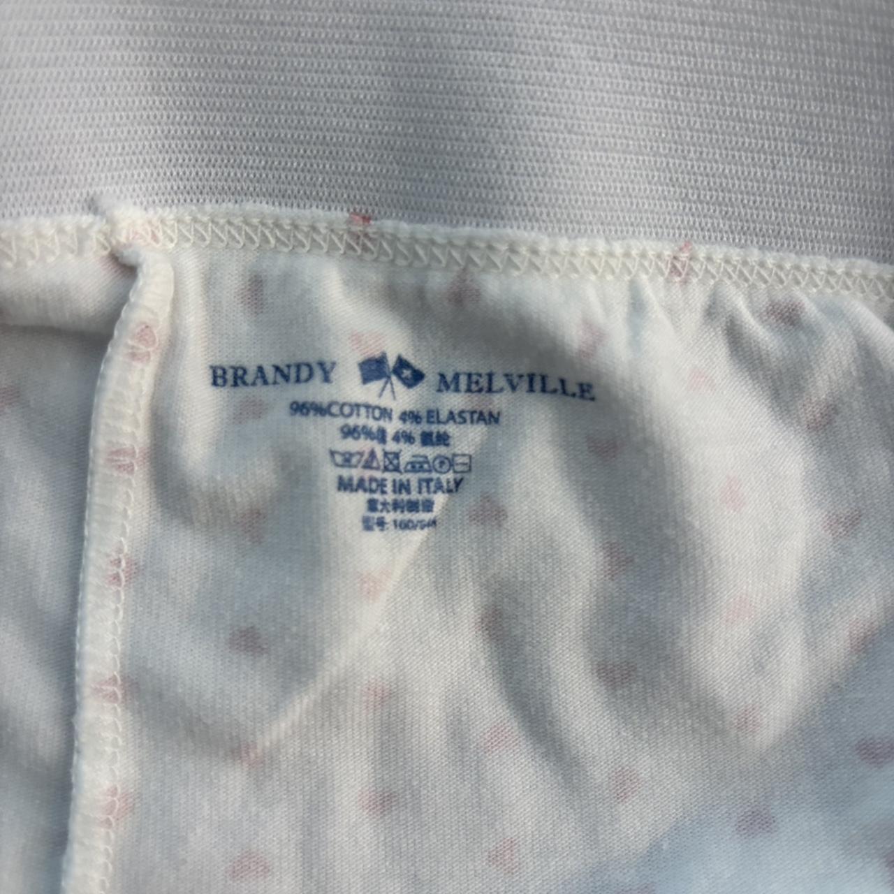 Brandy Melville Boy Short Heart Underwear Never... Depop