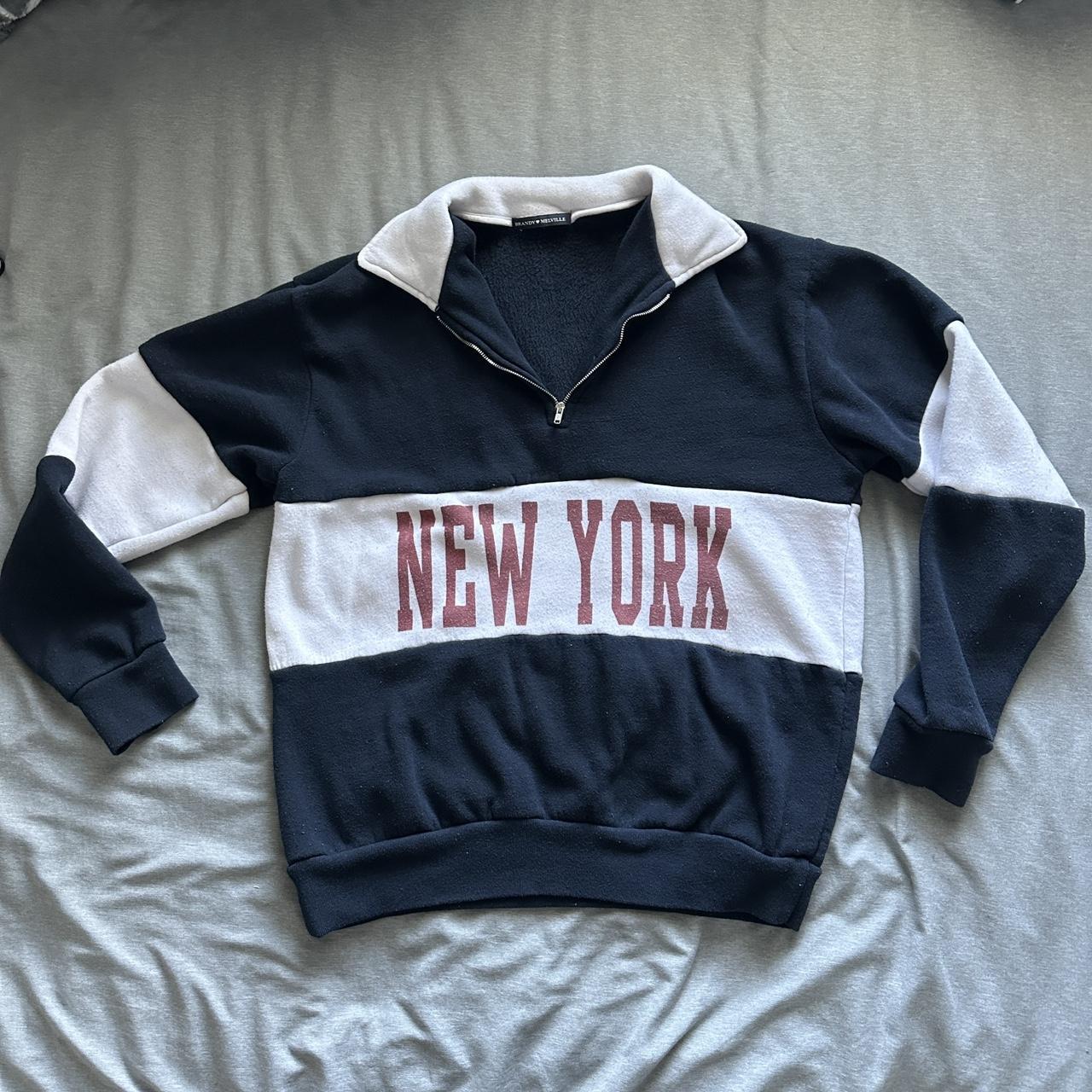 Brandy Melville New York Quarter zip... Depop