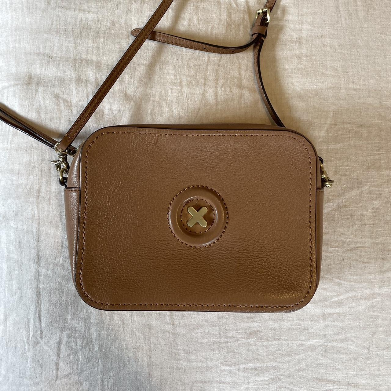 Mimco Tan Leather Shoulder Bag. In great condition... Depop