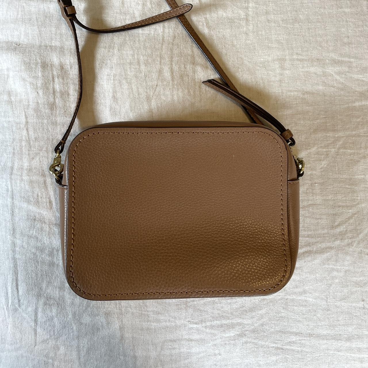 Mimco Tan Leather Shoulder Bag. In great condition... - Depop