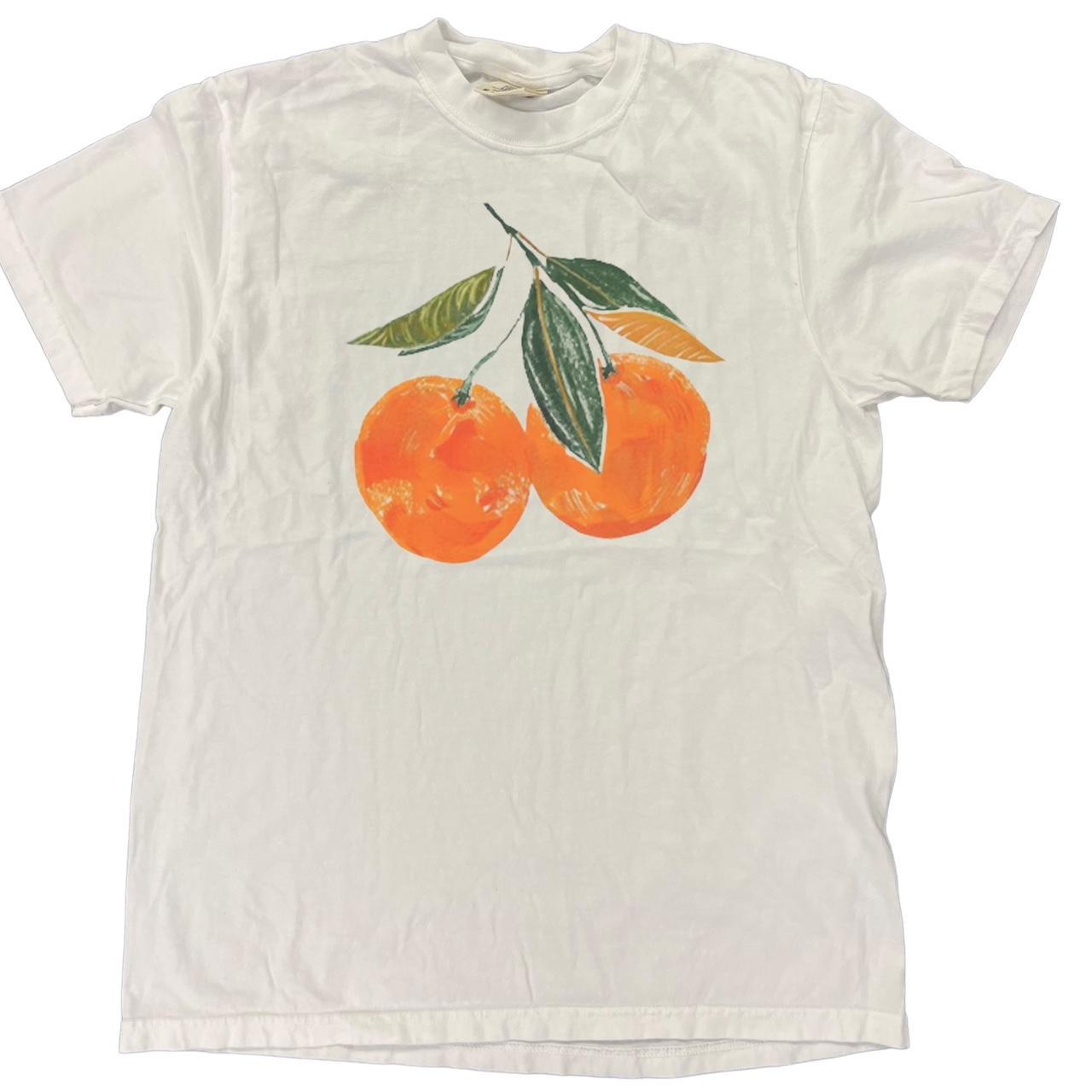 Vintage Style Oranges Simplistic Graphic Tshirt... - Depop