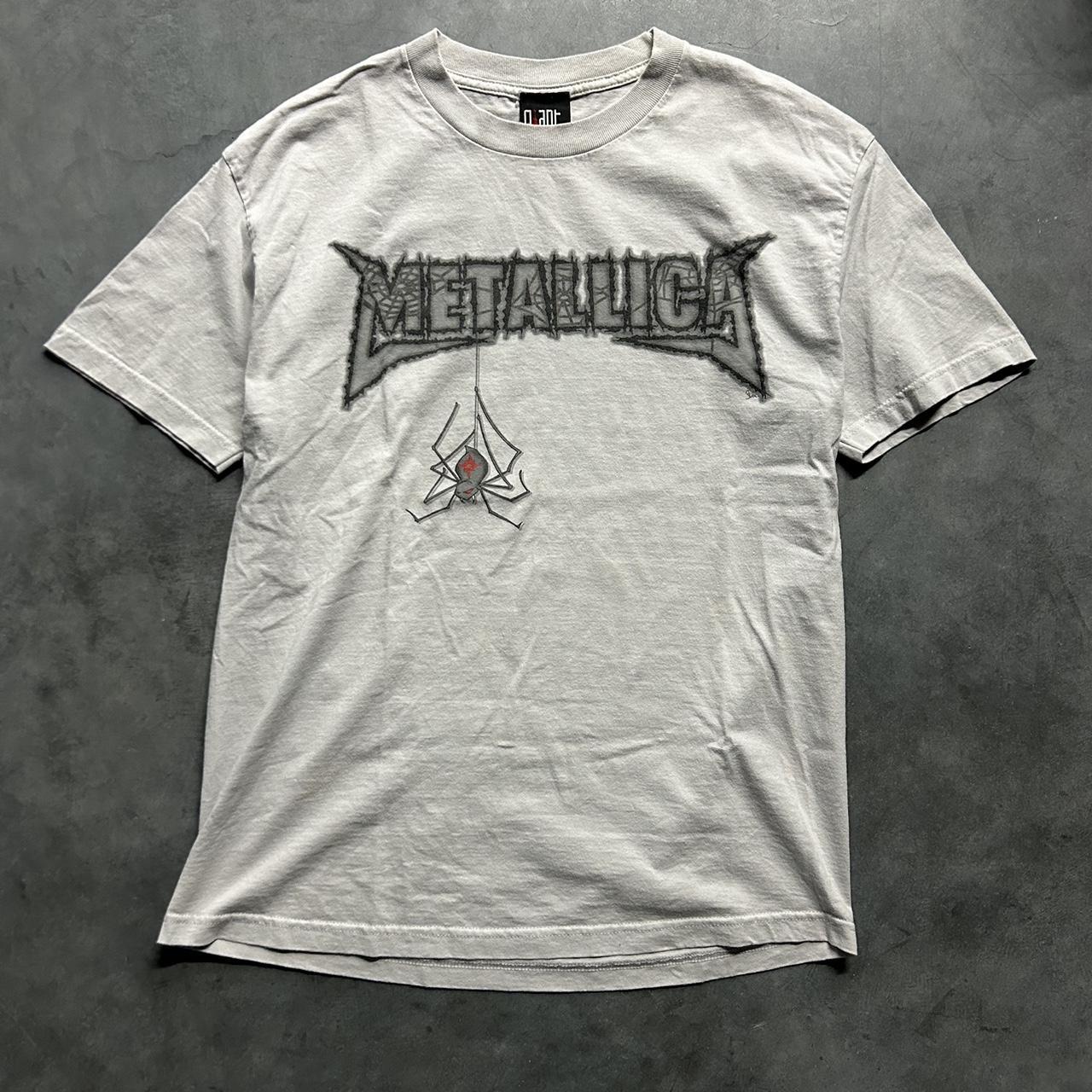 Vintage 2000s Metallica grey spider shirt On a giant... - Depop