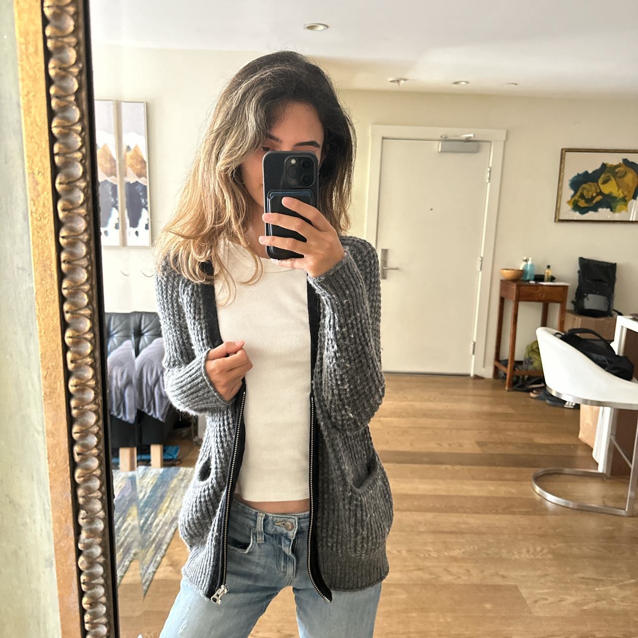 Aritzia hot sale grey cardigan