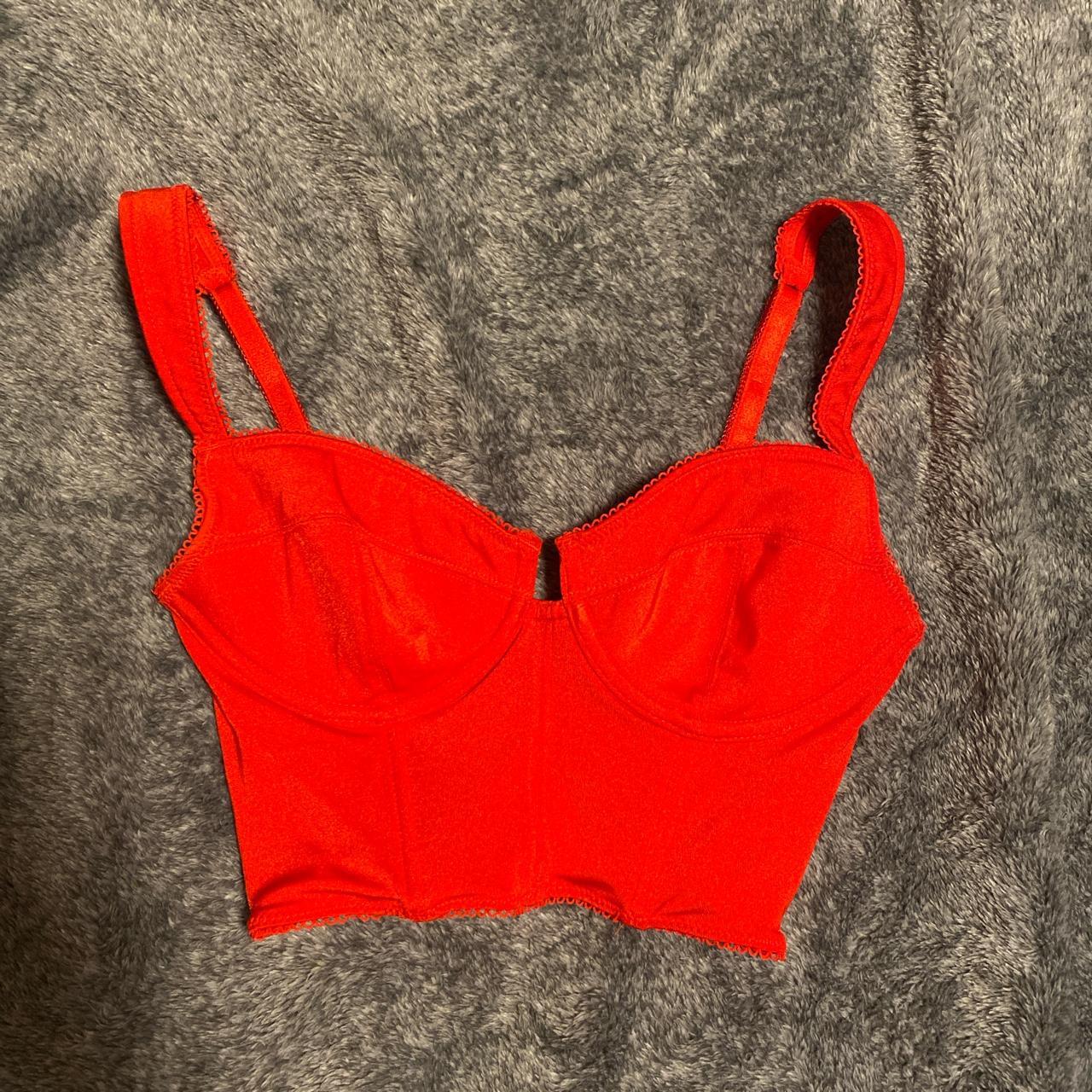 Adika Red Corset top Depop