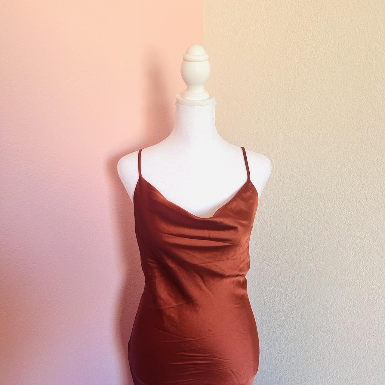 Princess Polly Women's Orange Dress Depop