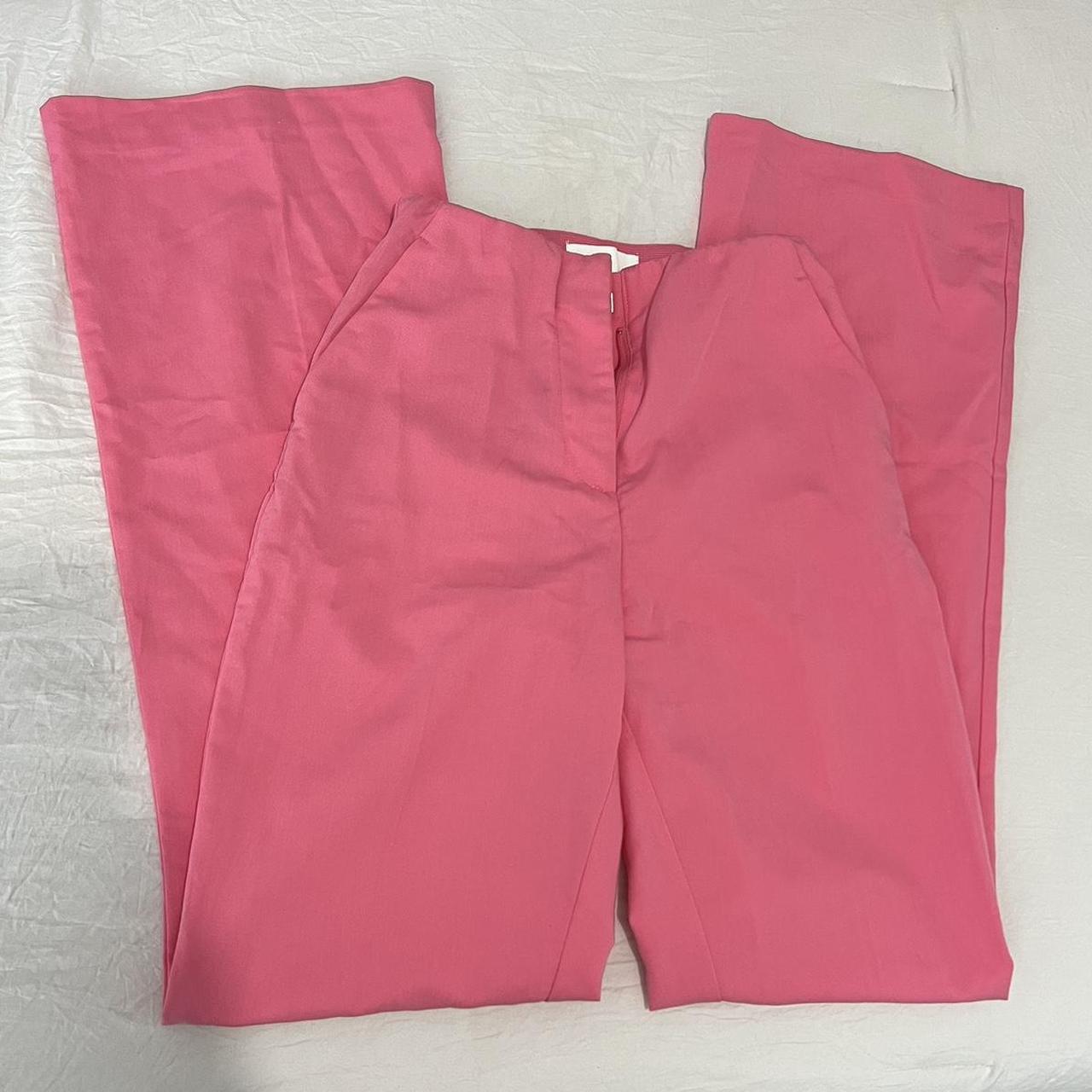 H&M pink slacks 🩷 Flattering fit Tight at the... - Depop