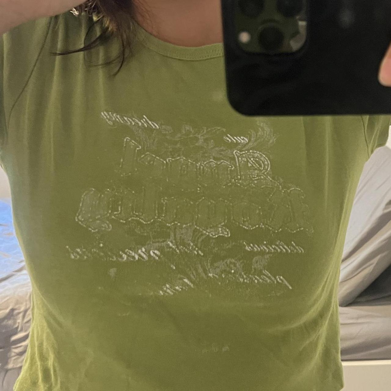 Edikted Women's Green T-shirt (2)