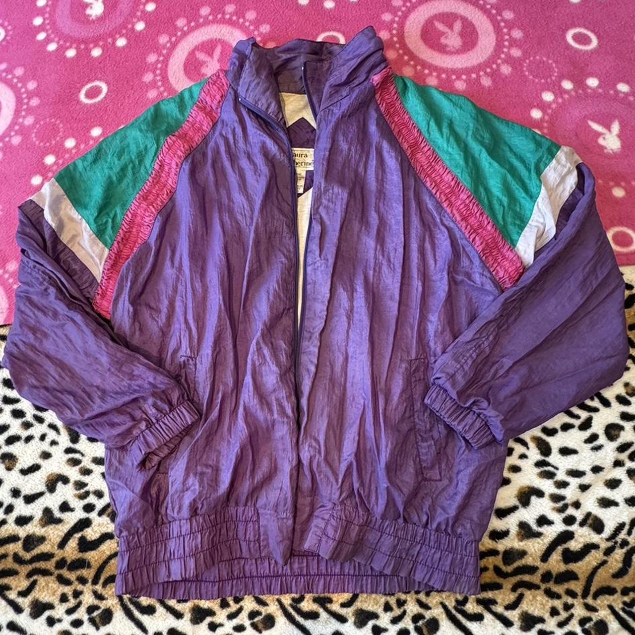 Vintage shell jacket / windbreaker 80s 90s🦋 Purple... - Depop