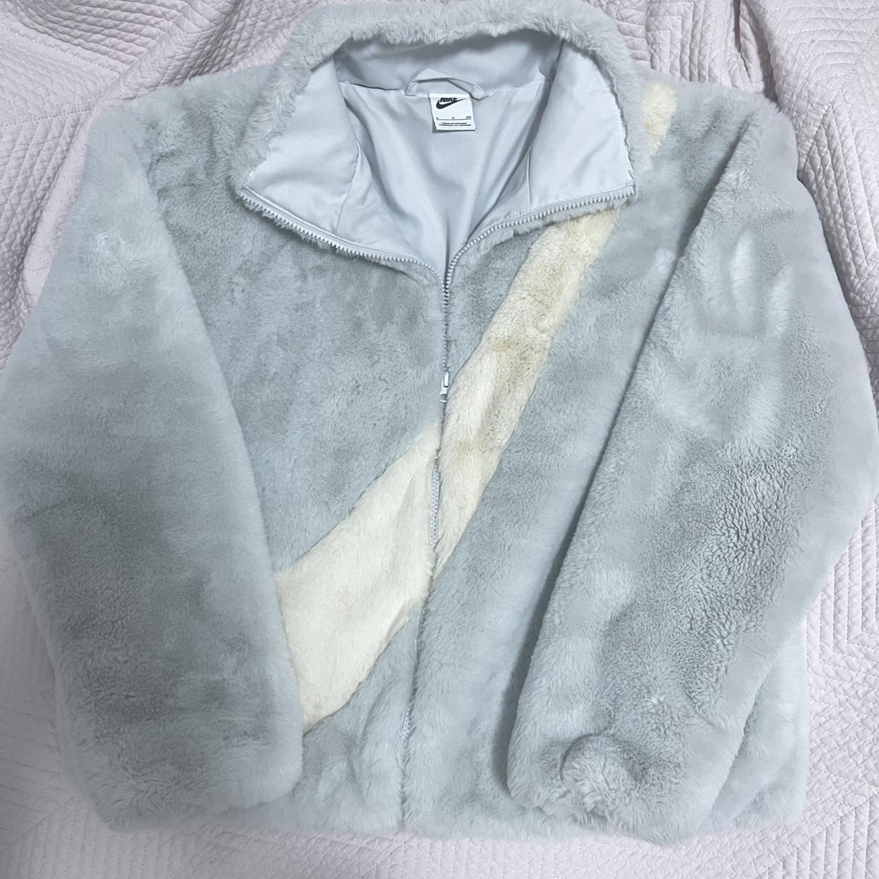 fuzzy nike coat