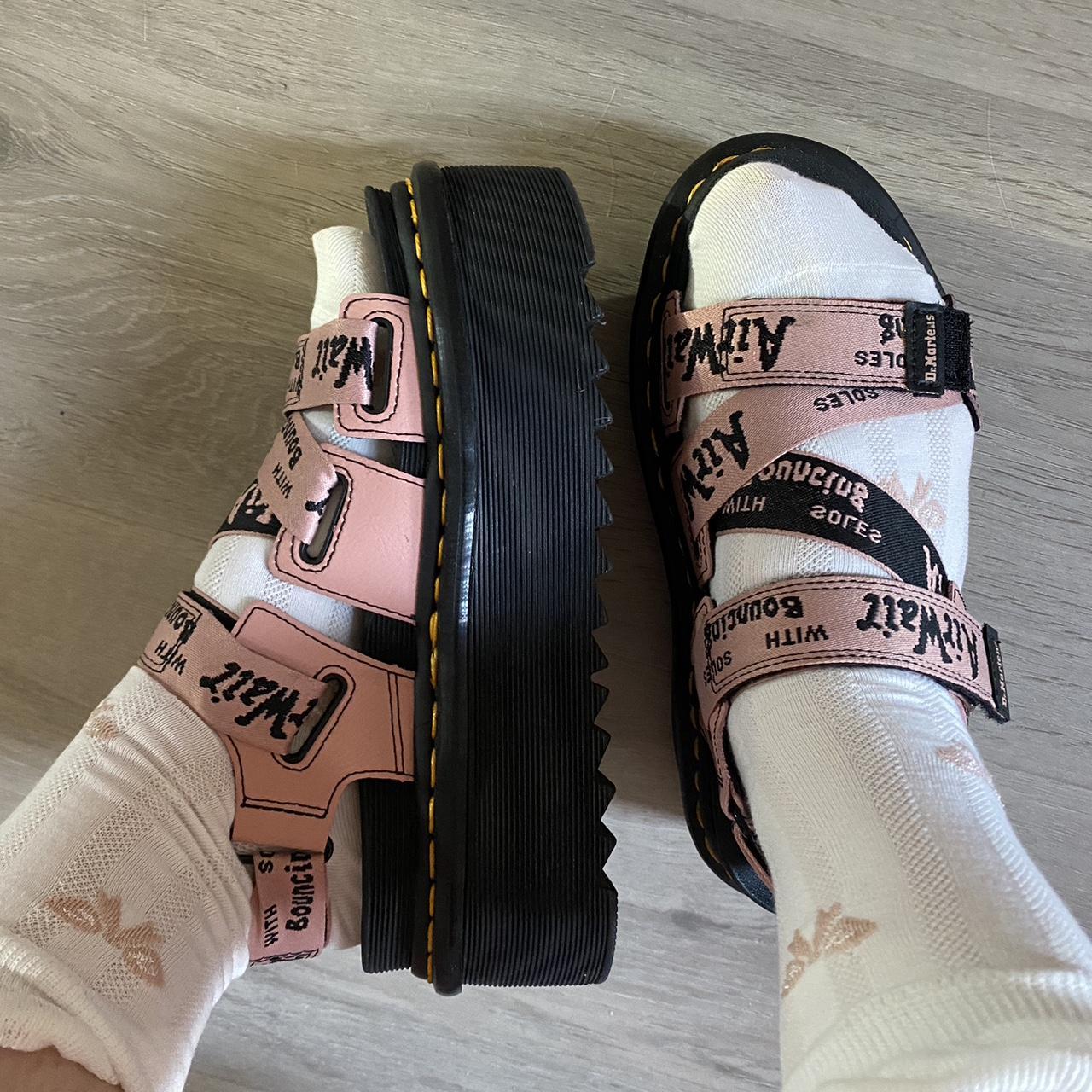 dr martens kimber sandal in peach 🎀 women's UK4, | Depop