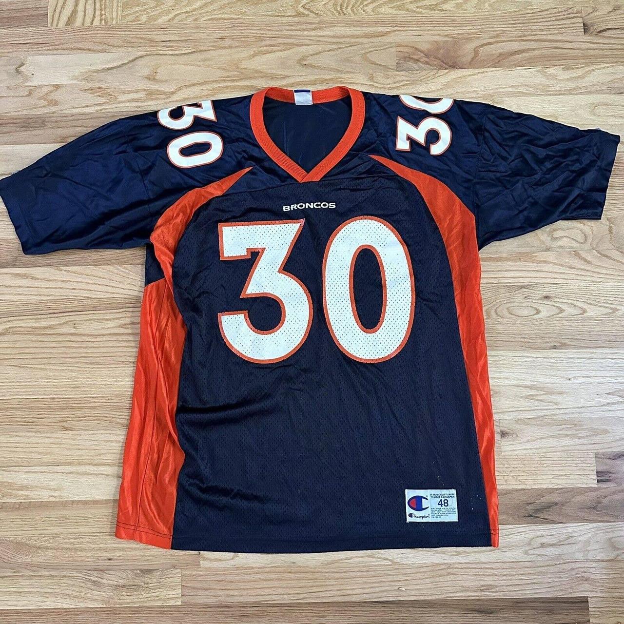 Vintage 90's Denver Broncos Terrell Davis jersey 30 - Depop