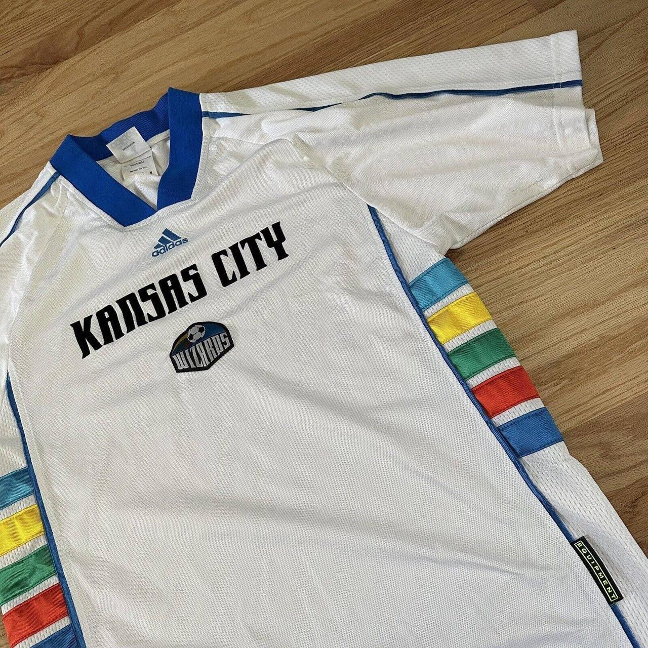 Vintage 90s Adidas Kansas City Wizards MLS Soccer Jersey Size