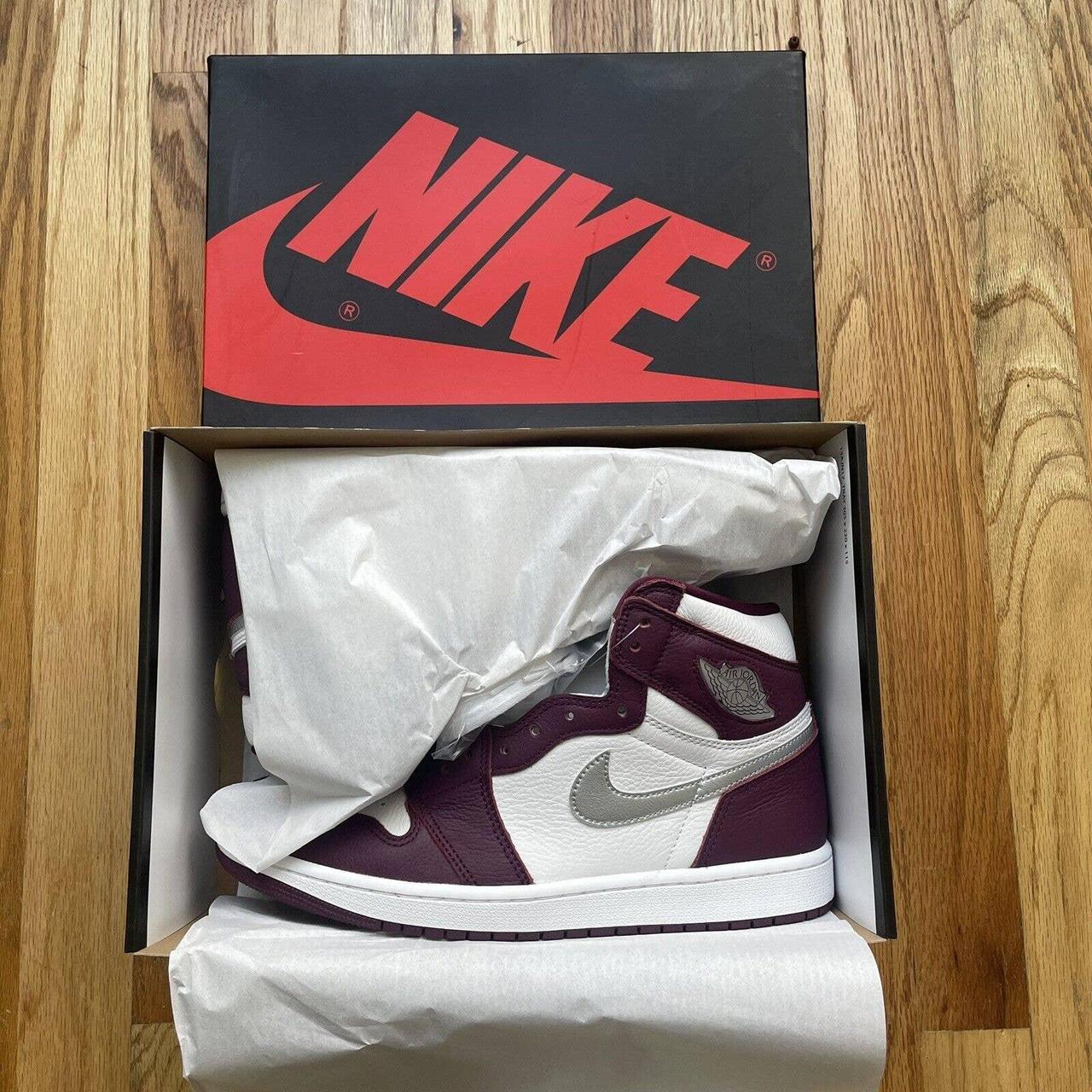 DS Men's Nike Air Jordan 1 Retro High OG Bordeaux... - Depop