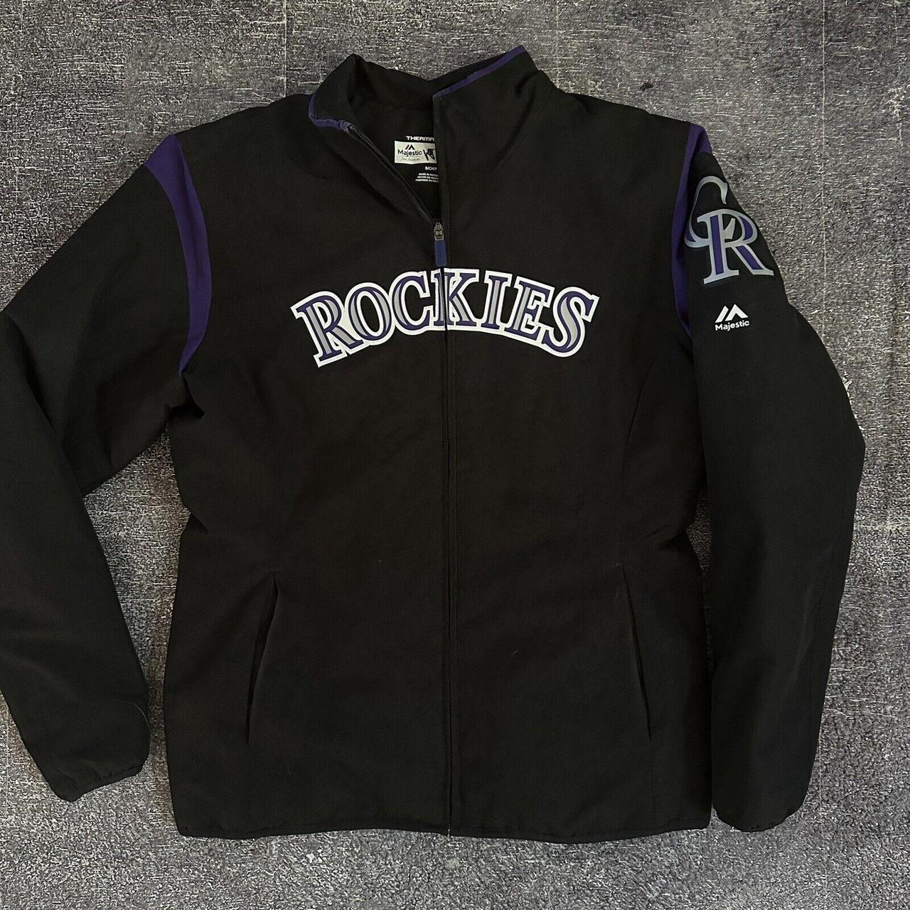 Women's Majestic MLB Colorado Rockies On Field...