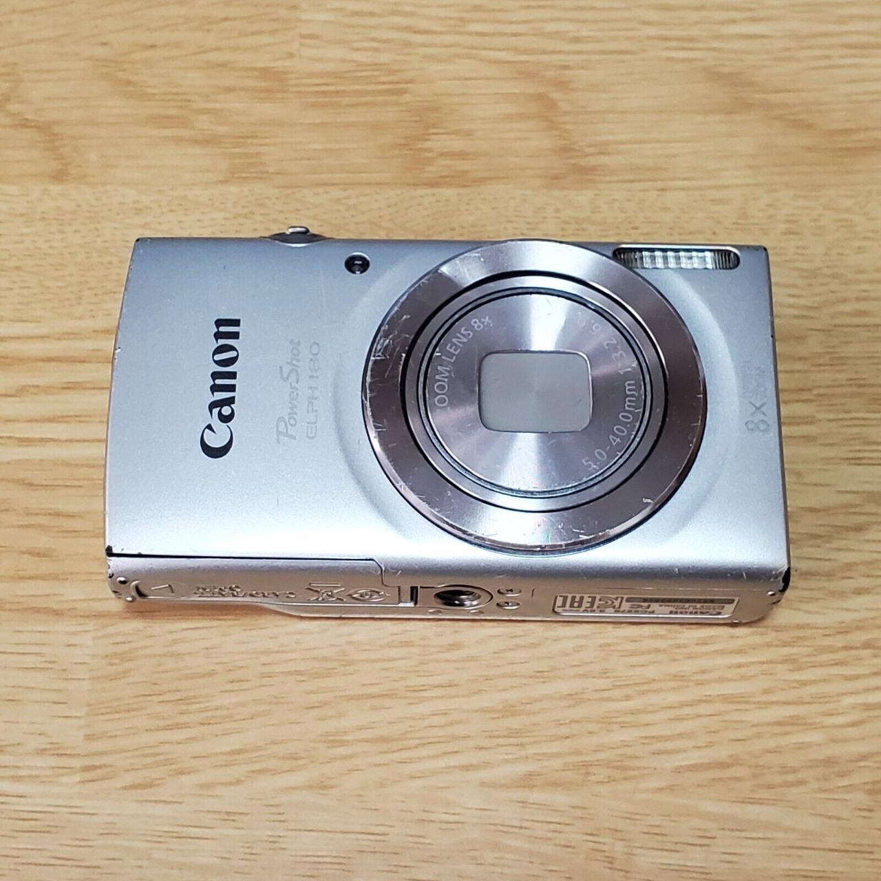 Canon ELPH 180 IXY 180 Silver PowerShot 20MP Digital... - Depop