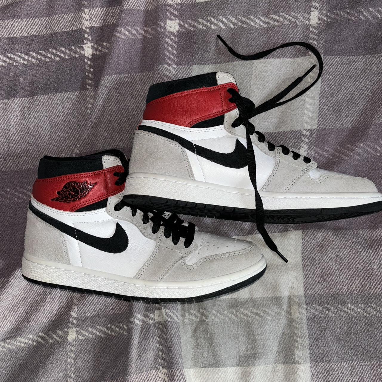 AIR JORDAN 1 HIGH OG SMOKE GREY Mens UK Size 6 Worn. Depop