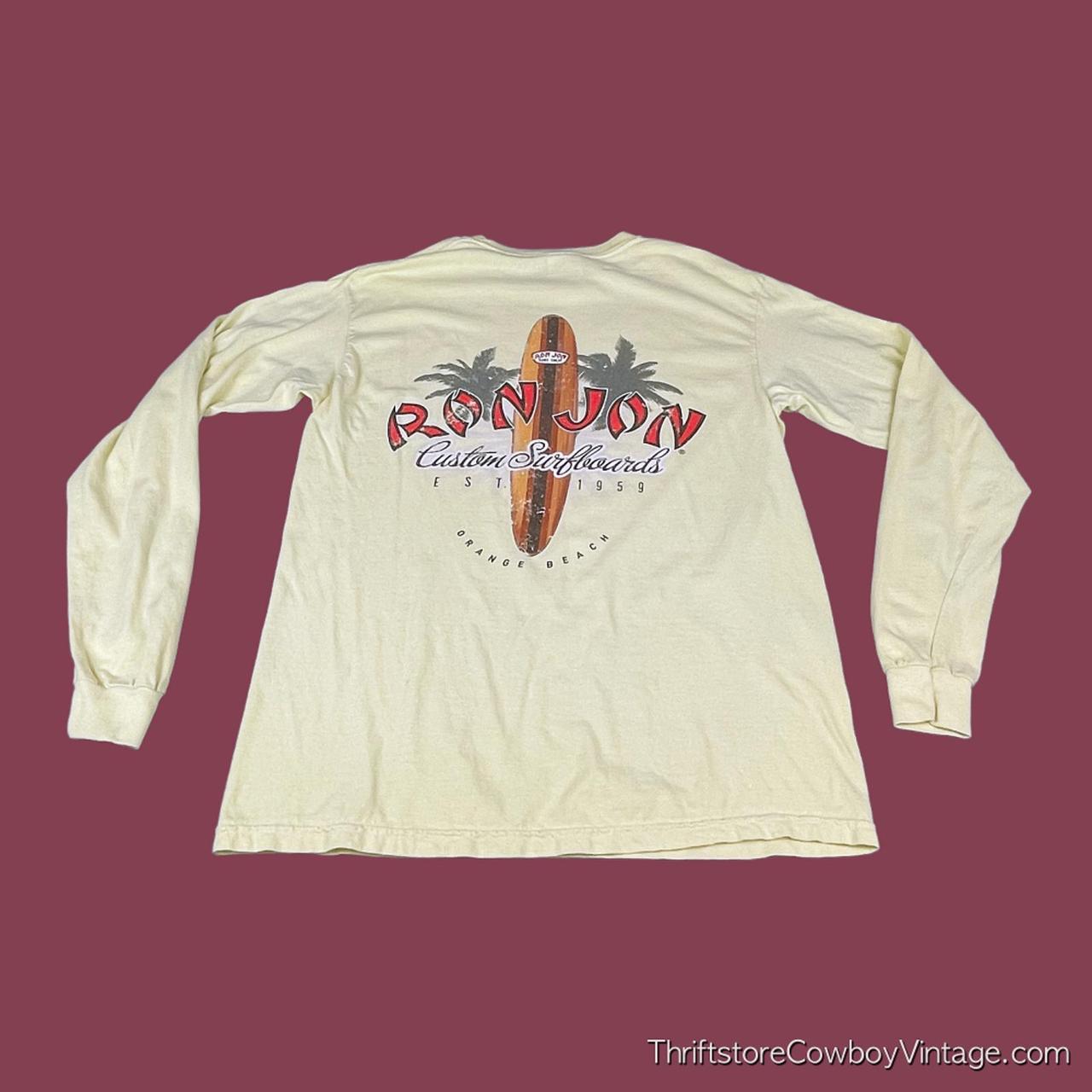 Retro Ron Jon Surf Shop Orange Beach Long Sleeve... Depop