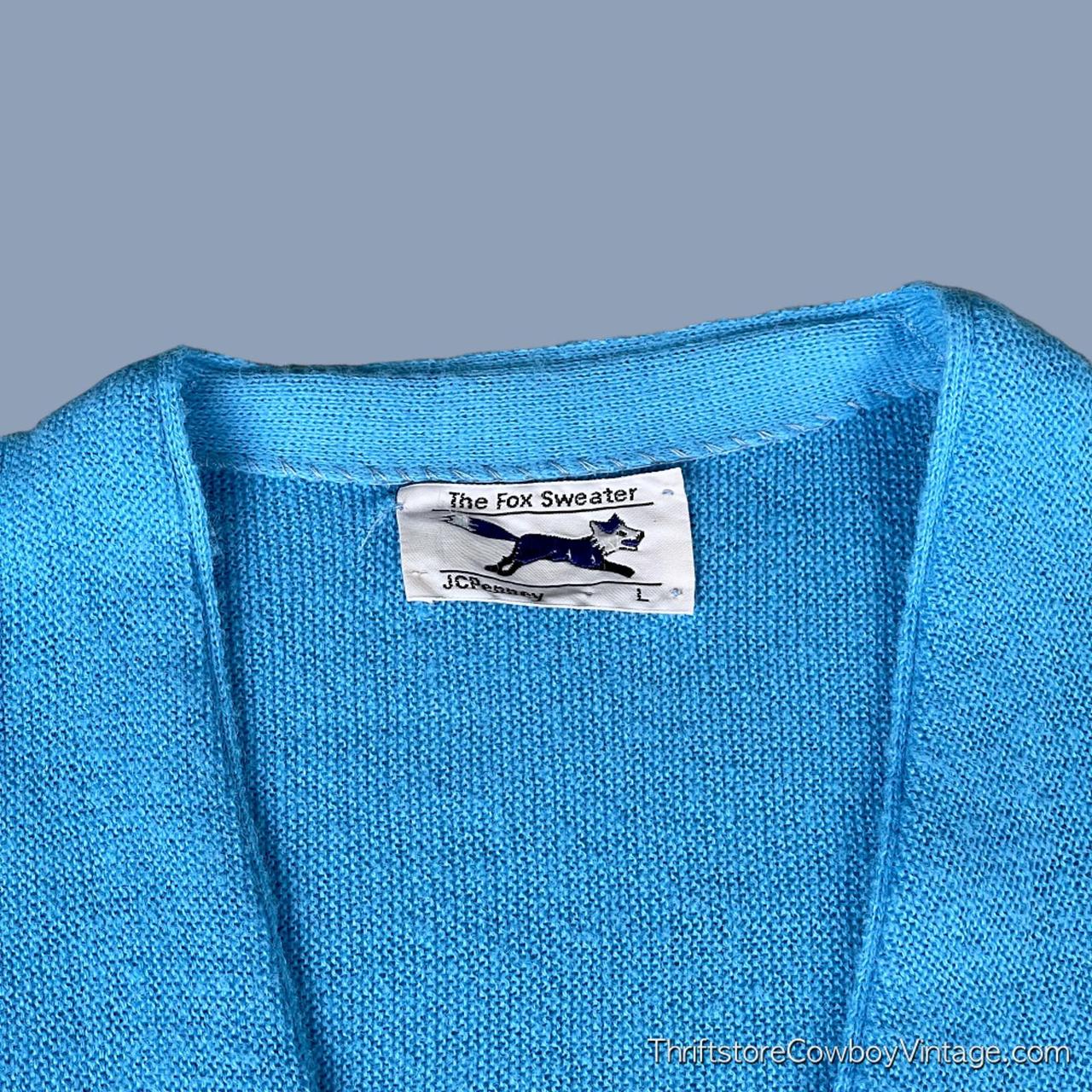 Vintage 70s JC Penney Cardigan Sweater! • Light... - Depop