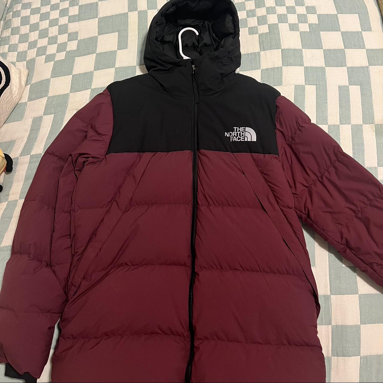 Burgundy north face coat hotsell