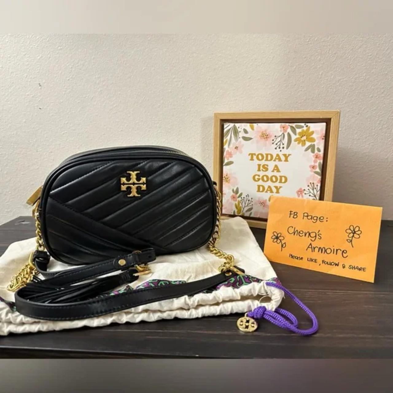 Bag Black Tory Burch Chevron Camera Bag Camera Bag Tory Burch